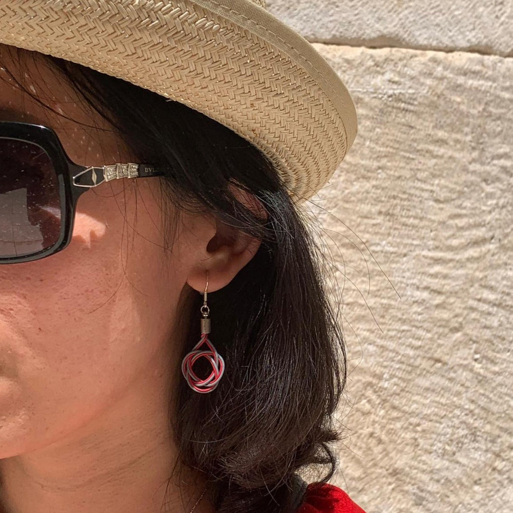 Celtic Hand Woven Electrical Wire Earrings (3 Colours Available)